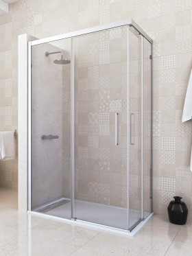 Grifo monomando de ducha-bañera BASIC - Platos de ducha y mamparas